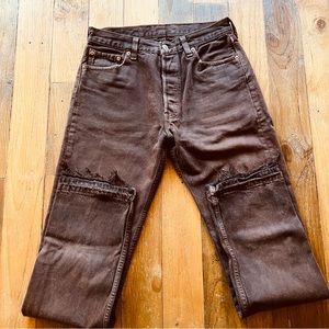 Vintage 501 Levi’s Brown Jeans